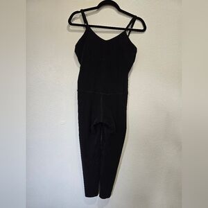 Beyond Yoga Charcoal Jumpsuit With Spaghetti Straps